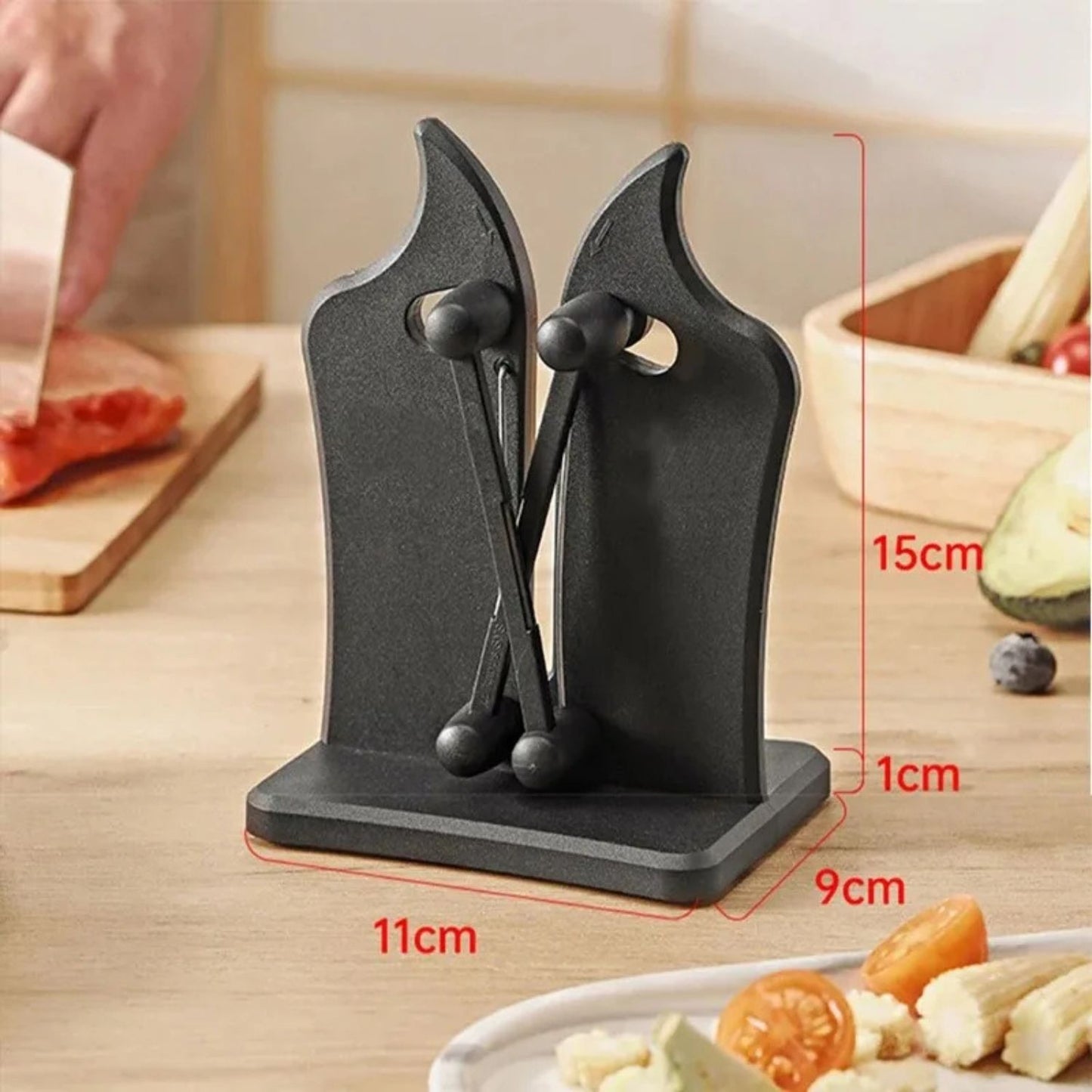 Handheld Knife Sharpener with Automatic Angle Adjustment