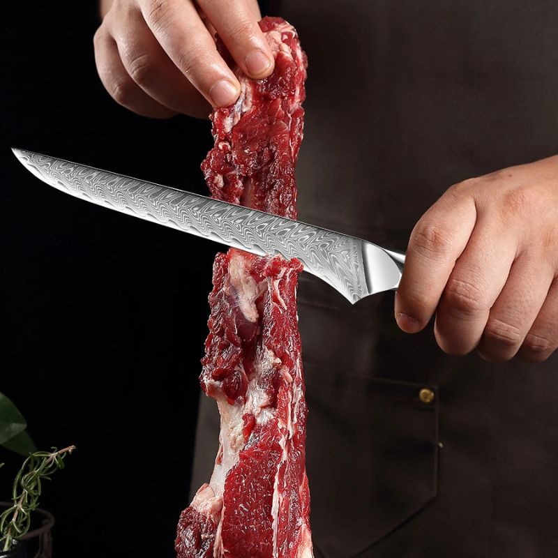 6-Inch Japanese Damascus Boning Knife – Precision & Strength