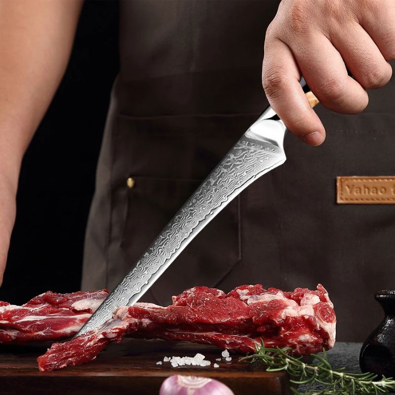 6-Inch Japanese Damascus Boning Knife – Precision & Strength