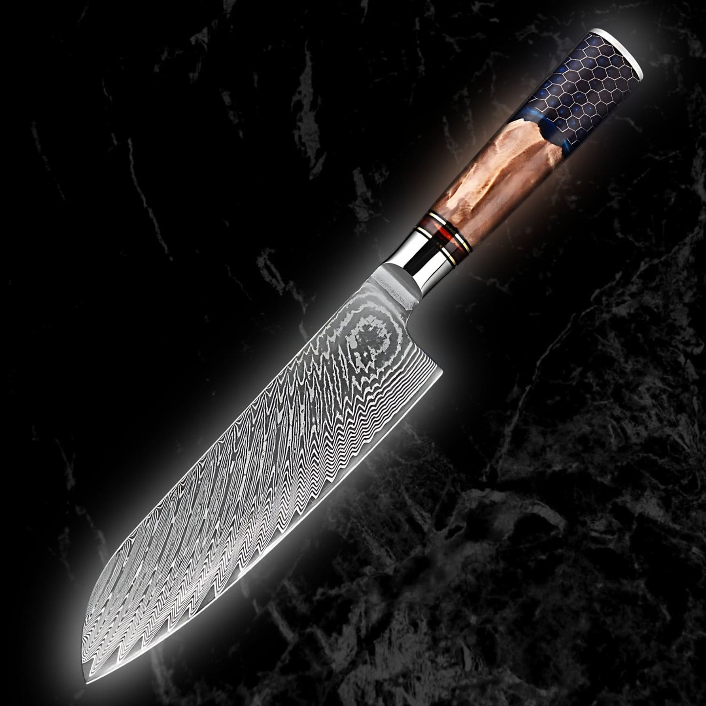 Sophisticate Knife Set 6-Pieces Japanese Damascus Steel