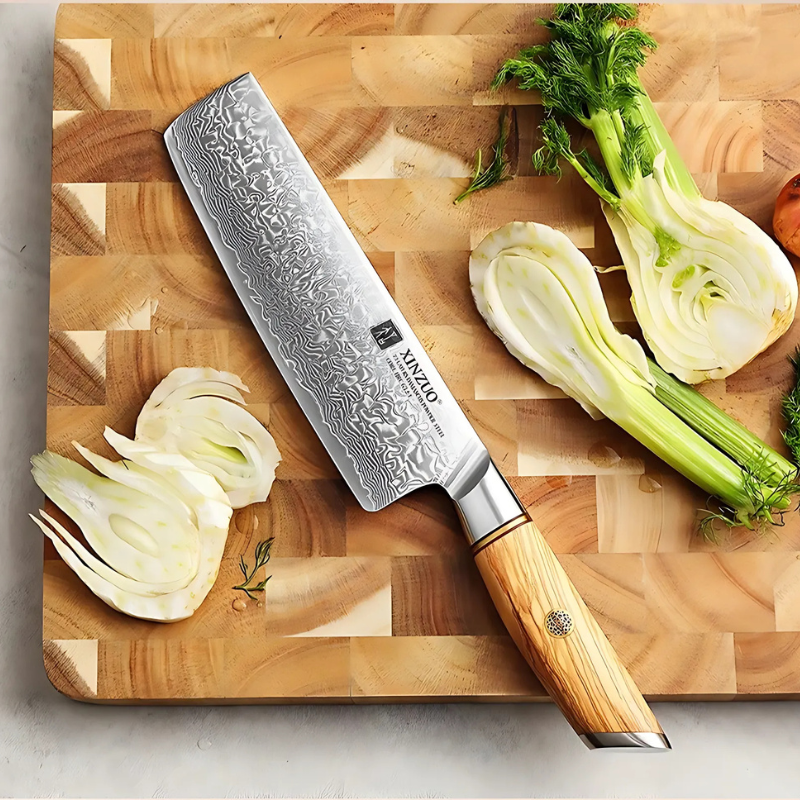 Premium Katana Damascus Chef Knife