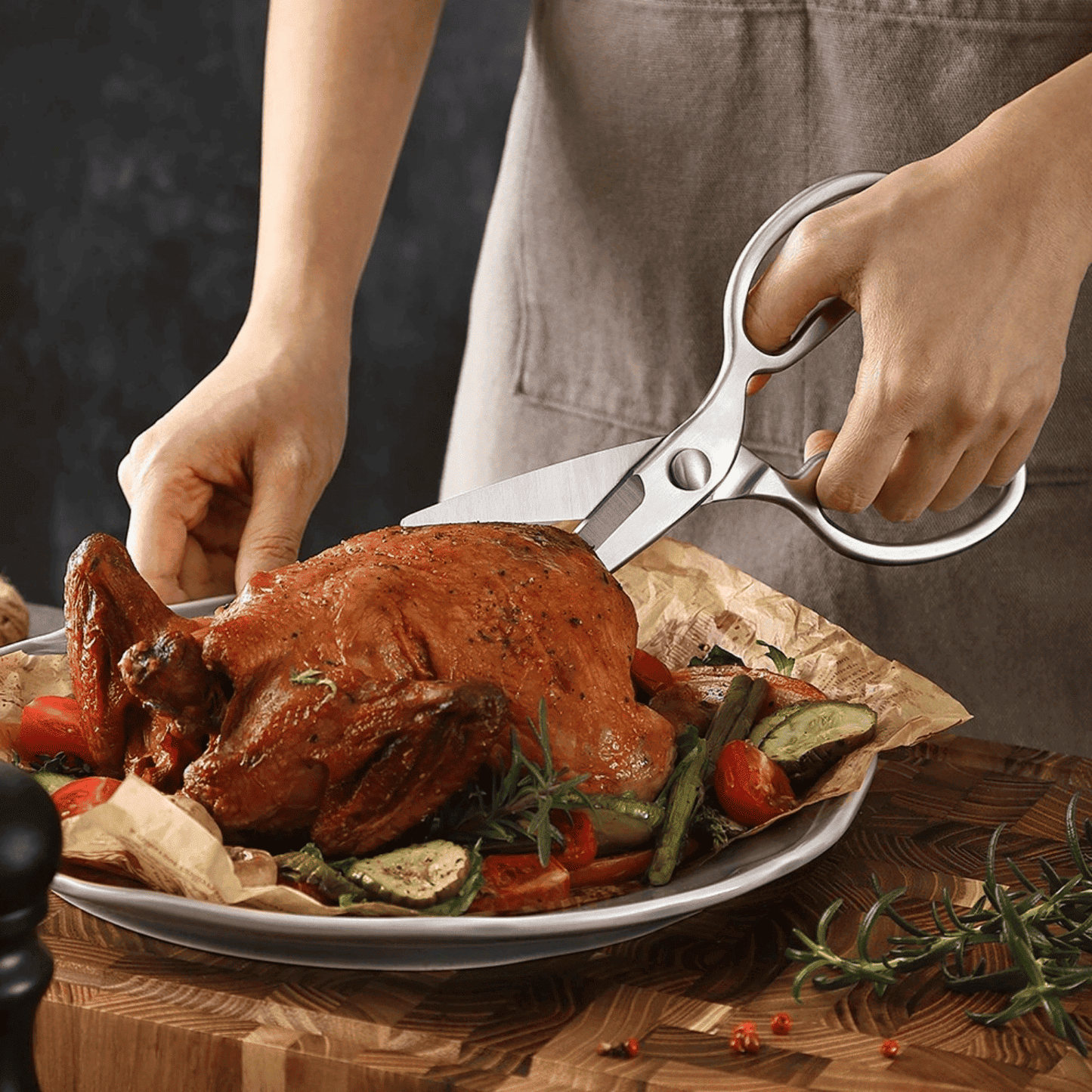 Multi-Purpose Kitchen Scissor Stainless Steel - Herb and Meat Shears