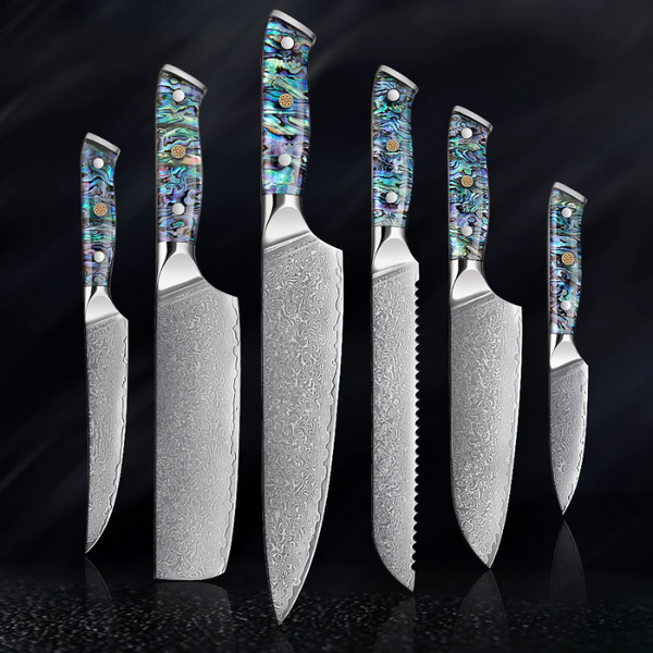 6-Piece Kitchen Knives - Abalone Line
