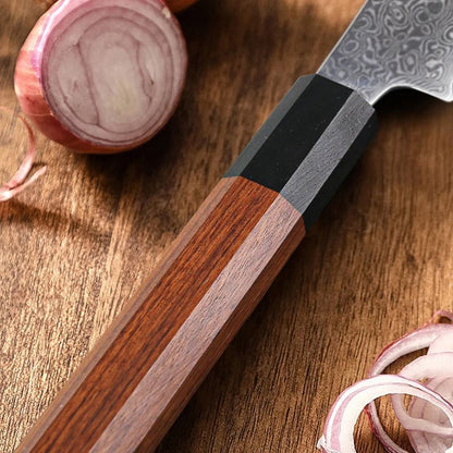 Japanese Kitchen Knife Damascus Steel - 5 inch Utility Knife