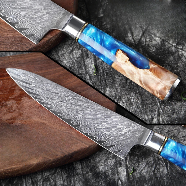Blue Wave 7-Piece Knife Set -TOP LINE COLLECTION