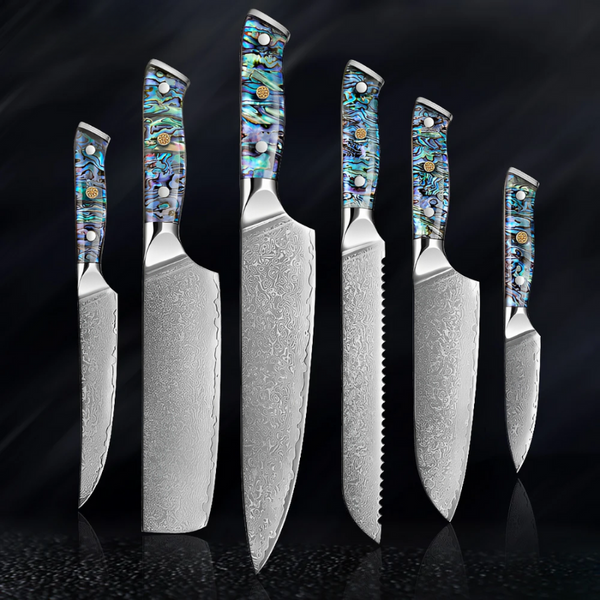 6-Piece Kitchen Knife Set - Exclusive Abalone Line
