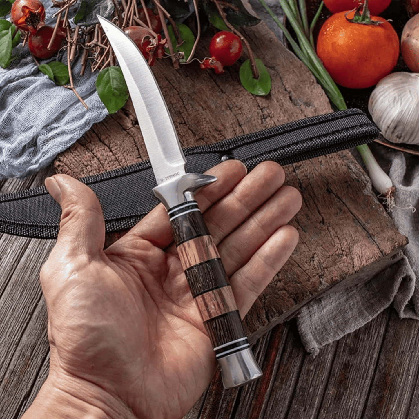 Boning Knife with Wooden Handle – Precision Stainless Steel Kitchen Knife