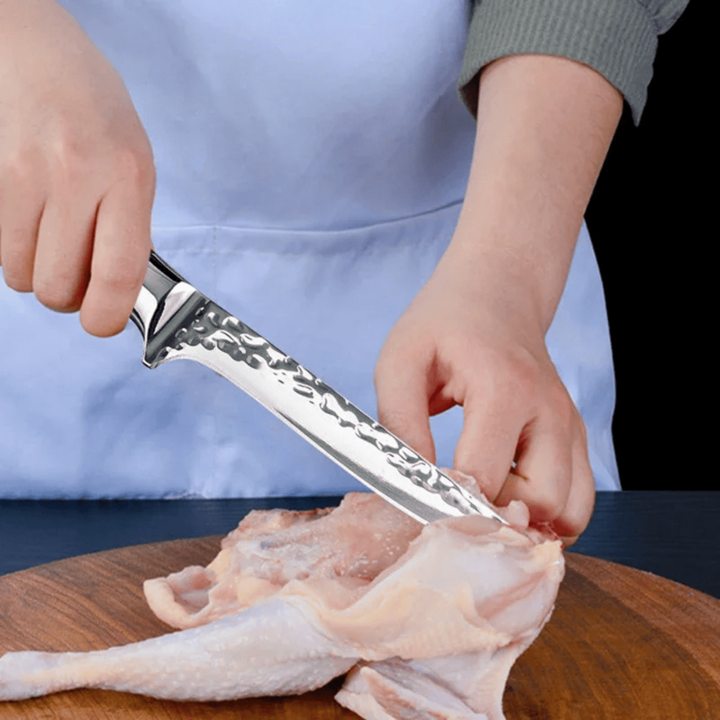 High-Carbon Boning Knife with Ergonomic Wood Handle