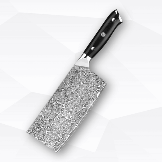 7.5 Inch Damascus Cleaver Butcher Knife – Sharp Chef’s Blade