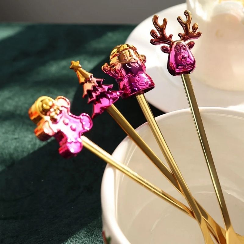 Christmas Spoon and Fork Gift Set – Festive Stainless Steel Tableware