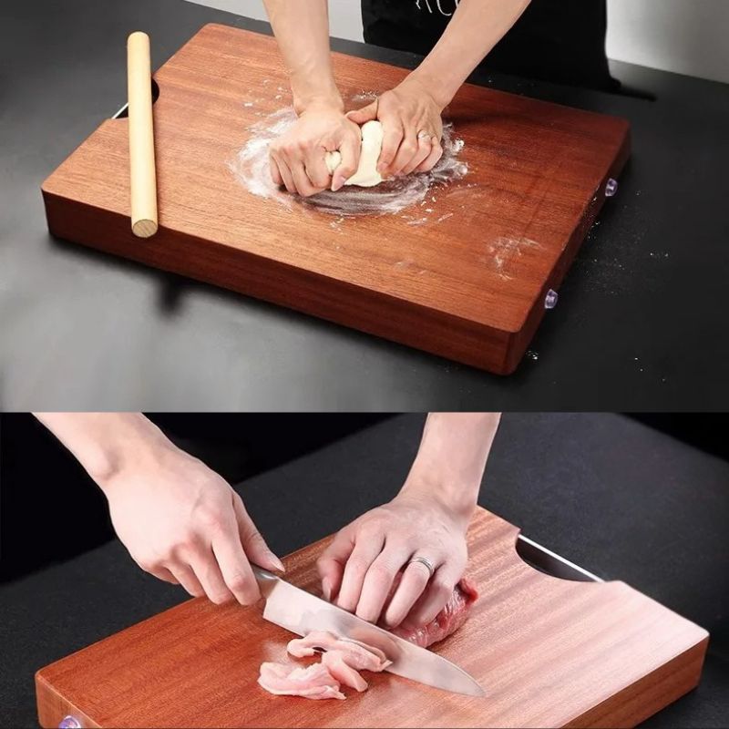 Premium Solid Wood Cutting Board – Thick, Durable and Antibacterial