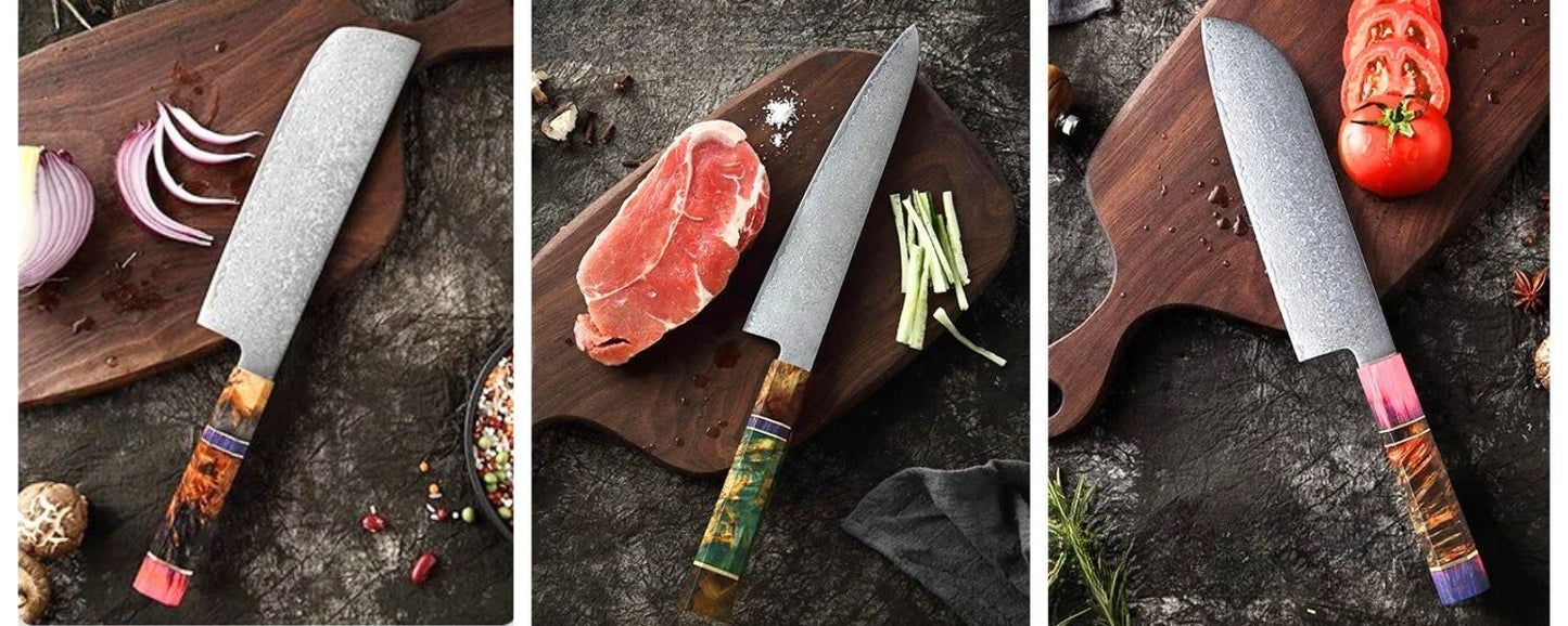 Colorful knife set 