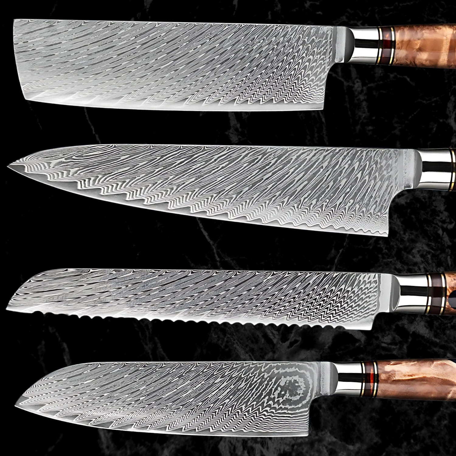 Sophisticated knife set 