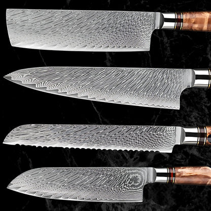 Sophisticate Knife Set 6-Pieces Japanese Damascus Steel