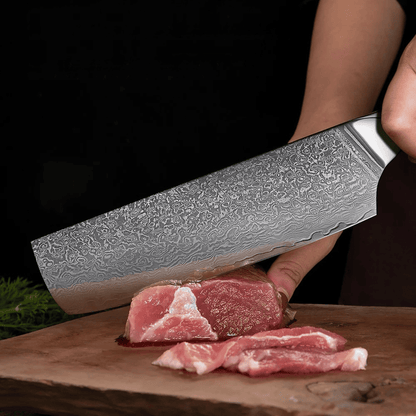 Abalone Damascus Knife Set – Japanese Steel and Unique Shell Handles