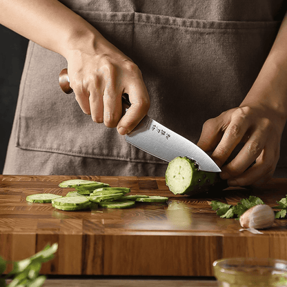 5.3-Inch Utility Knife – German Steel with Ergonomic Redwood Handle