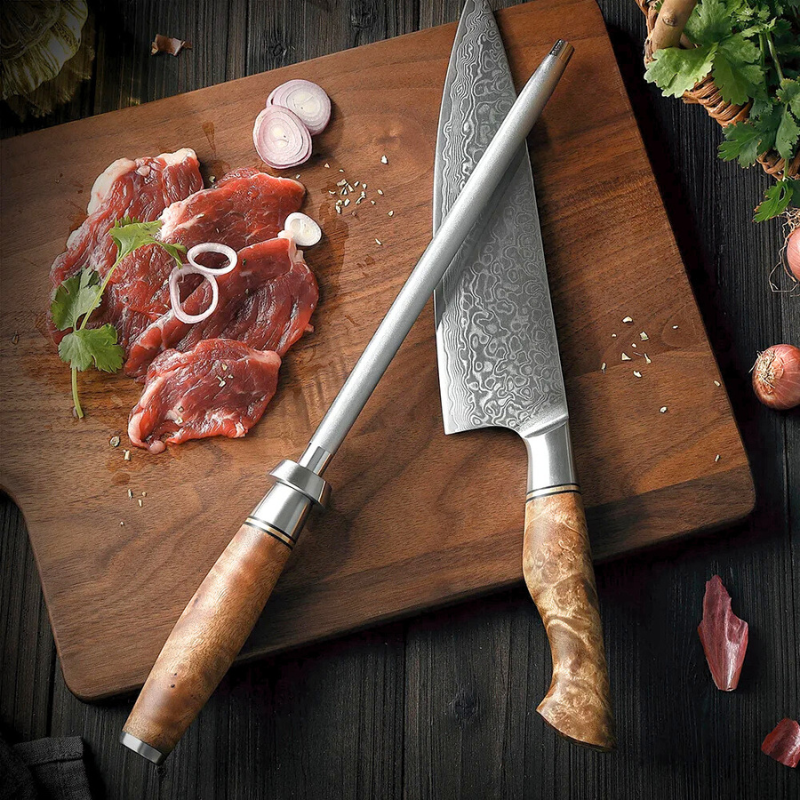 Chef Emery Knife Sharpener Rod