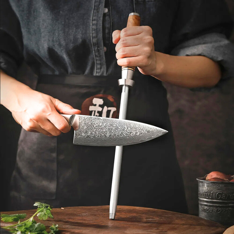 Chef Emery Knife Sharpener Rod