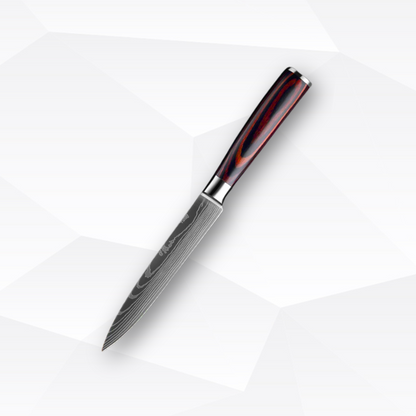 Knife with a decorative handle on a white background