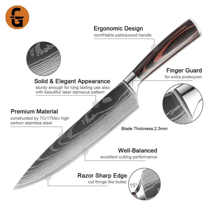 10-Piece Premium Knife Set – Precision, Style and Performance